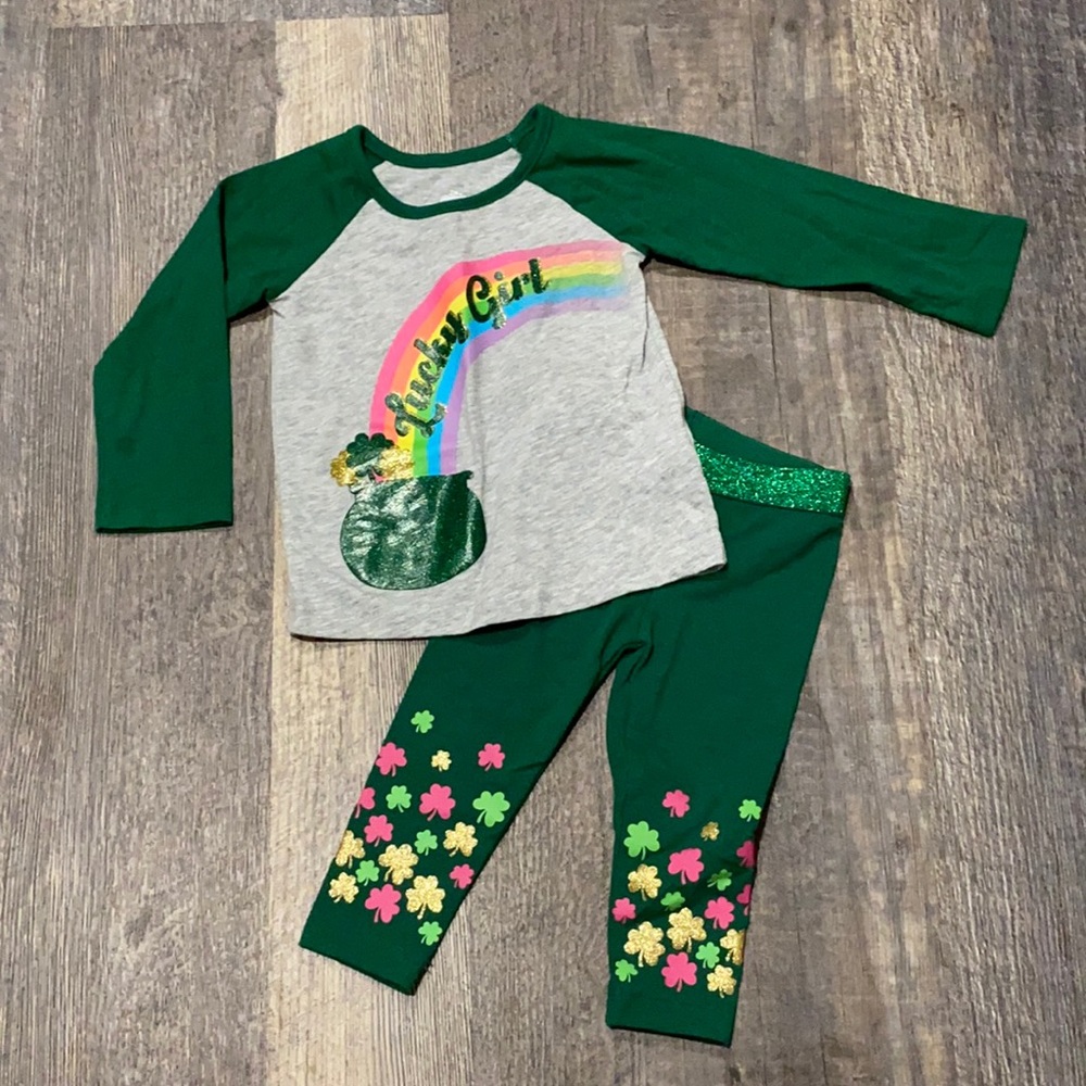 Baby Girls’ St Patrick’s Day Shamrock Outfit - 12M